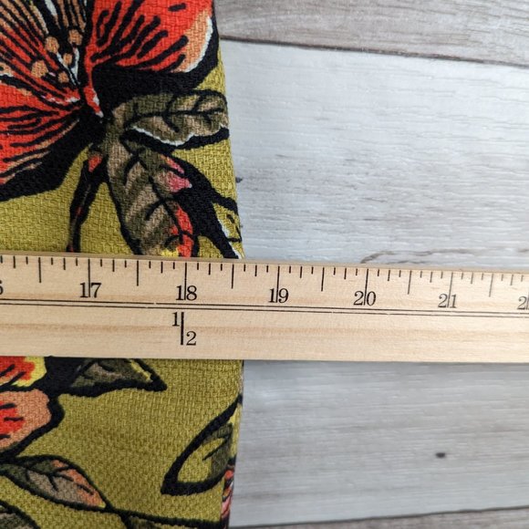 LOFT* Women's Half Back Zipper Fully Lined 7" Slit Floral Pencil Skirt~ Size 6 - Picture 5 of 8